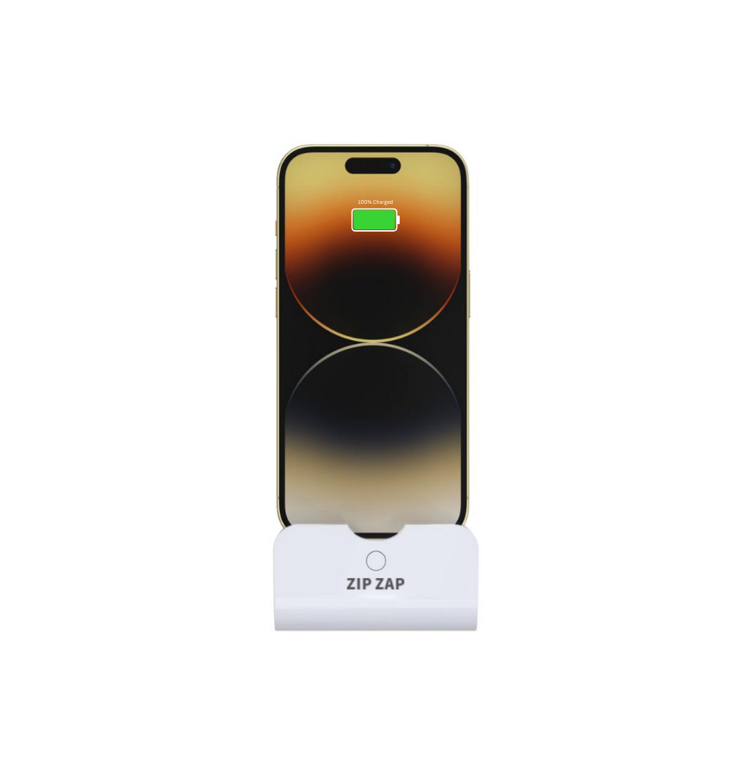 Zip Zap Plus Gen 3 attached to an iPhone